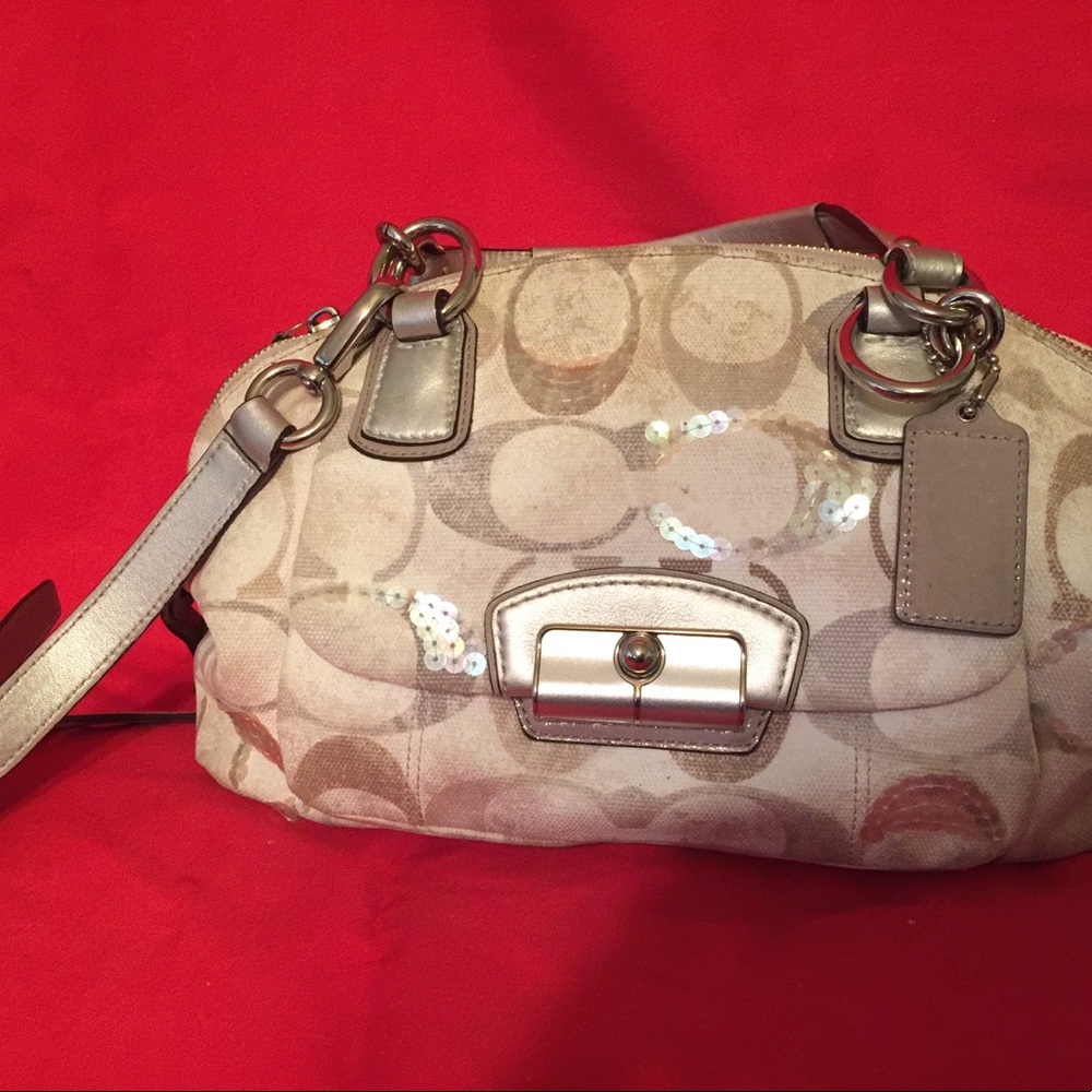 Signature Coach Purse (with sequins)